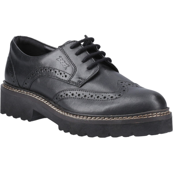 POD Kortney Womens Brogue Detail Lace Up Shoe