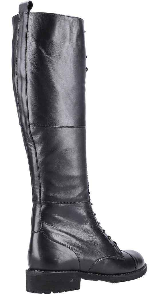 Riva Poppy Womens Leather Lace Up Knee High Boot – Robin Elt Shoes