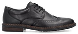 Rieker 17620-00 Mens Leather Lace Up Brogue Shoe