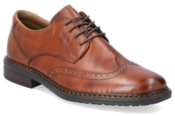 Rieker 17620-24 Mens Leather Lace Up Brogue Shoe