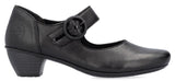 Rieker 41756-00 Womens Leather Touch-Fastening Shoe