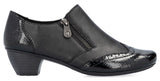 Rieker 41757-00 Womens Leather Heeled Shoe