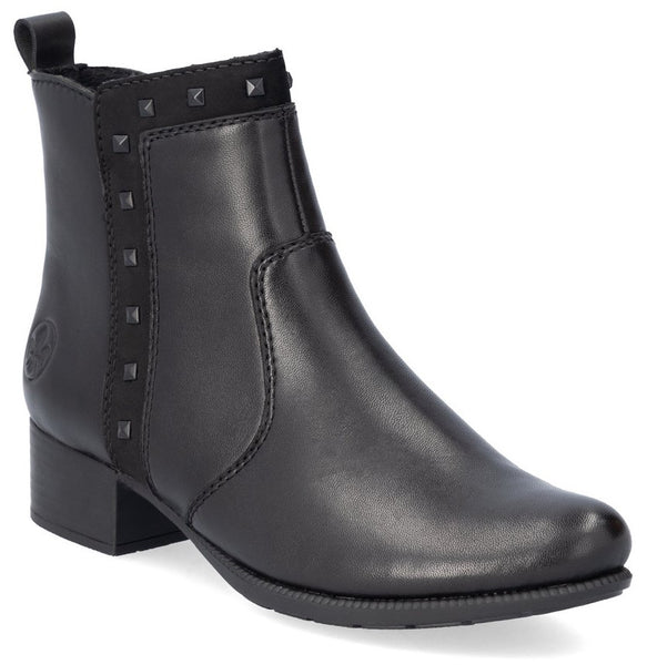 Rieker 78657-00 Womens Leather Ankle Boot