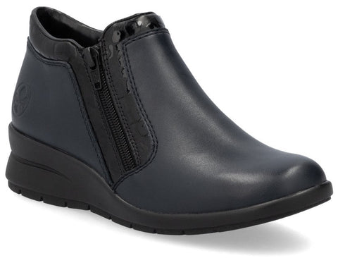 Rieker L4883-14 Womens Leather Ankle Boot