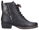 Rieker Y0800-00 Womens Lace Up Ankle Boot