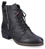 Rieker Y0800-00 Womens Lace Up Ankle Boot