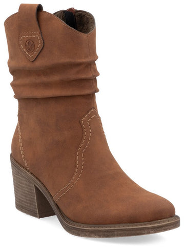 Rieker Y1284-24 Womens Heeled Ankle Boot