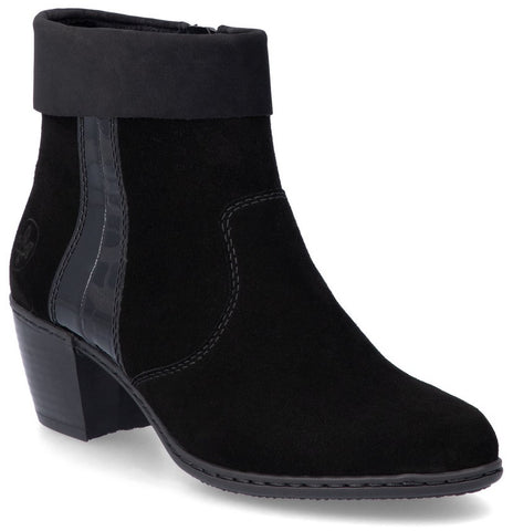 Rieker Y2152-00 Womens Suede Leather Ankle Boot