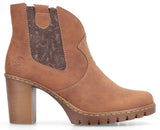 Rieker Y2554-24 Womens Heeled Ankle Boot