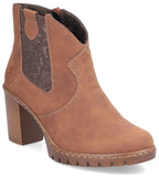 Rieker Y2554-24 Womens Heeled Ankle Boot