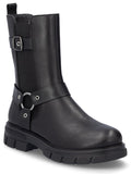 Rieker Z9177-00 Womens Leather Mid-Length Boot