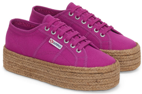 Superga 2790 Rope Womens Lace Up Platform Trainer