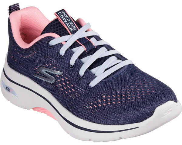 Skechers 125311 GO WALK Arch Fit 2.0 Vivid Sunset Womens Lace Up Trainer