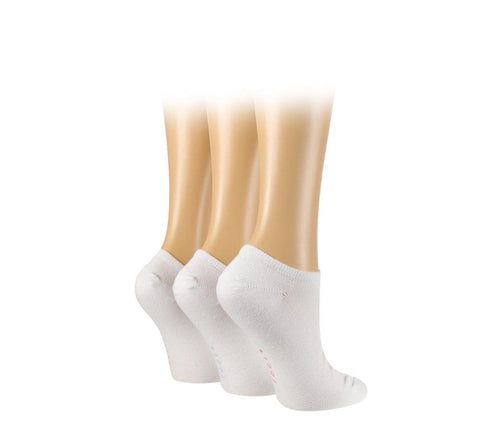 3 Pair Wild Feet Womens Plain Bamboo Trainer Socks