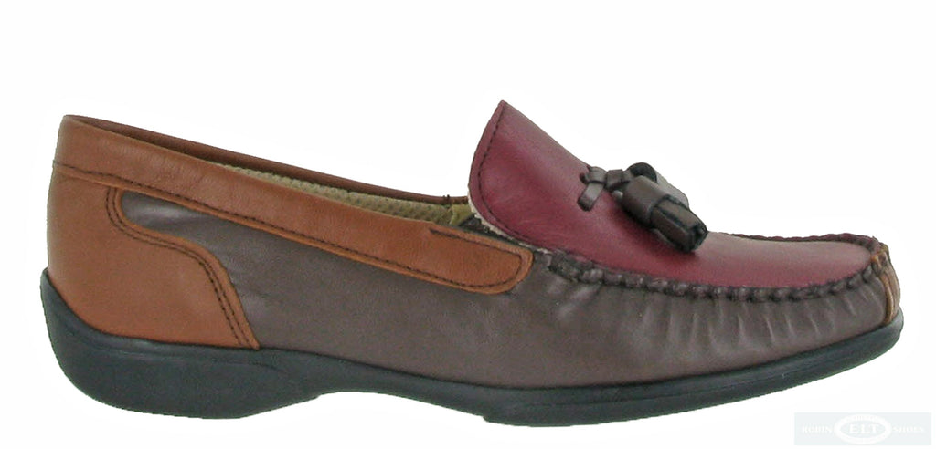 Cotswold Biddlestone Womens Extra Wide Fit Slip On Moccasin Robin Elt Shoes 7571