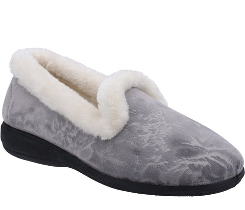 Fleet & Foster Adelaide Memory Foam Slipper Grey