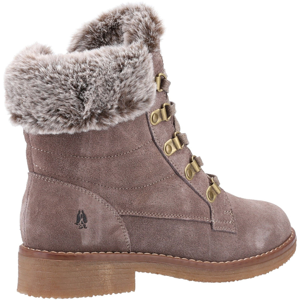 Hush Puppies Florence Womens Laced Boot With Faux Fur Cuff – Robin Elt ...