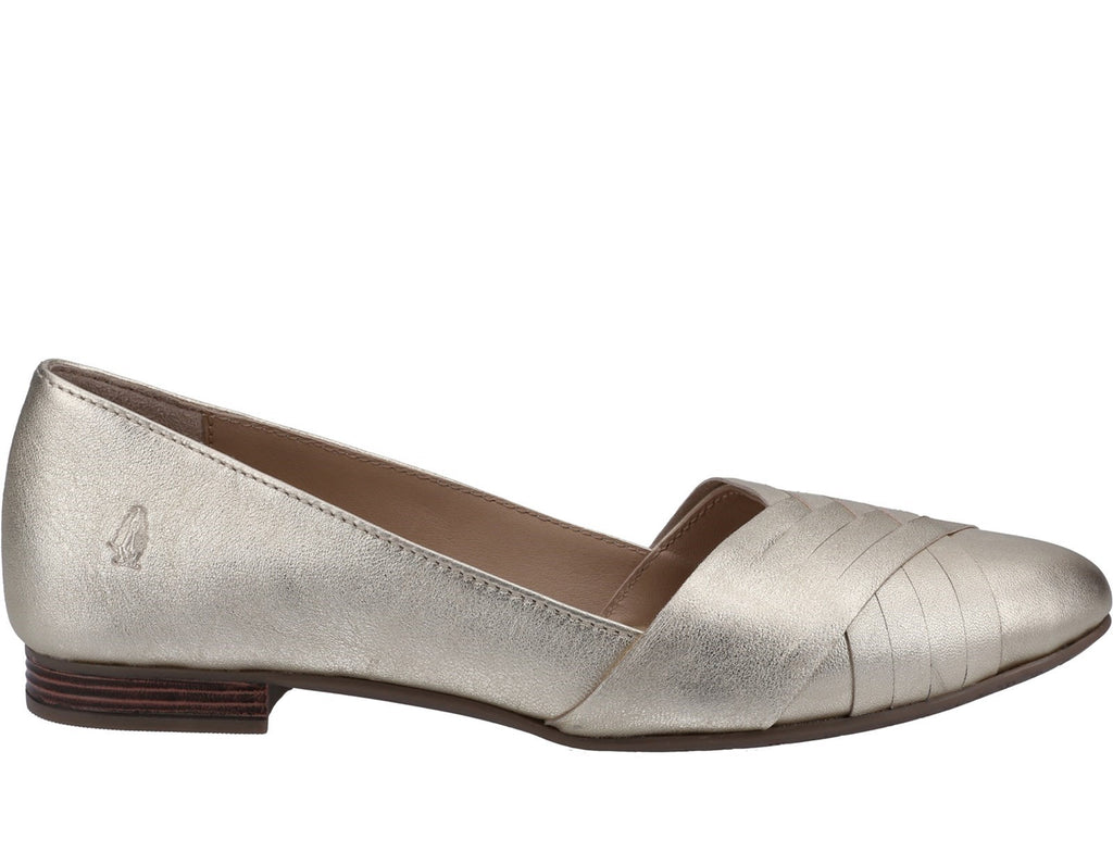 Hush Puppies Marley Womens Leather Slip On Ballet Pump – Robin Elt Shoes