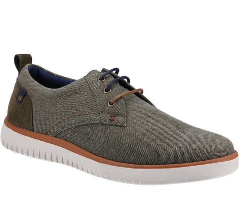 Hush Puppies Sandy Mens Lace Up Canvas Casual Shoe