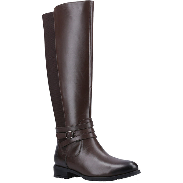 Hush Puppies Vanessa Womens Wider Calf Long Leg Leather Boot