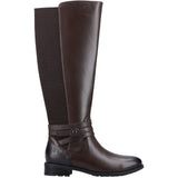 Hush Puppies Vanessa Womens Wider Calf Long Leg Leather Boot