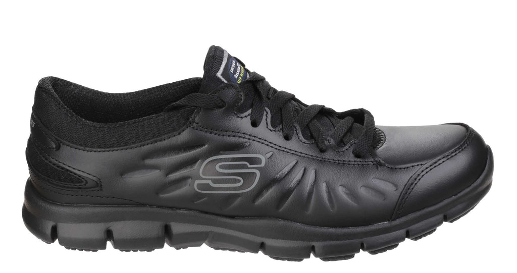 Skechers SK76551EC Work Relaxed Fit Eldred SR Womens Lace Up Work Shoe ...